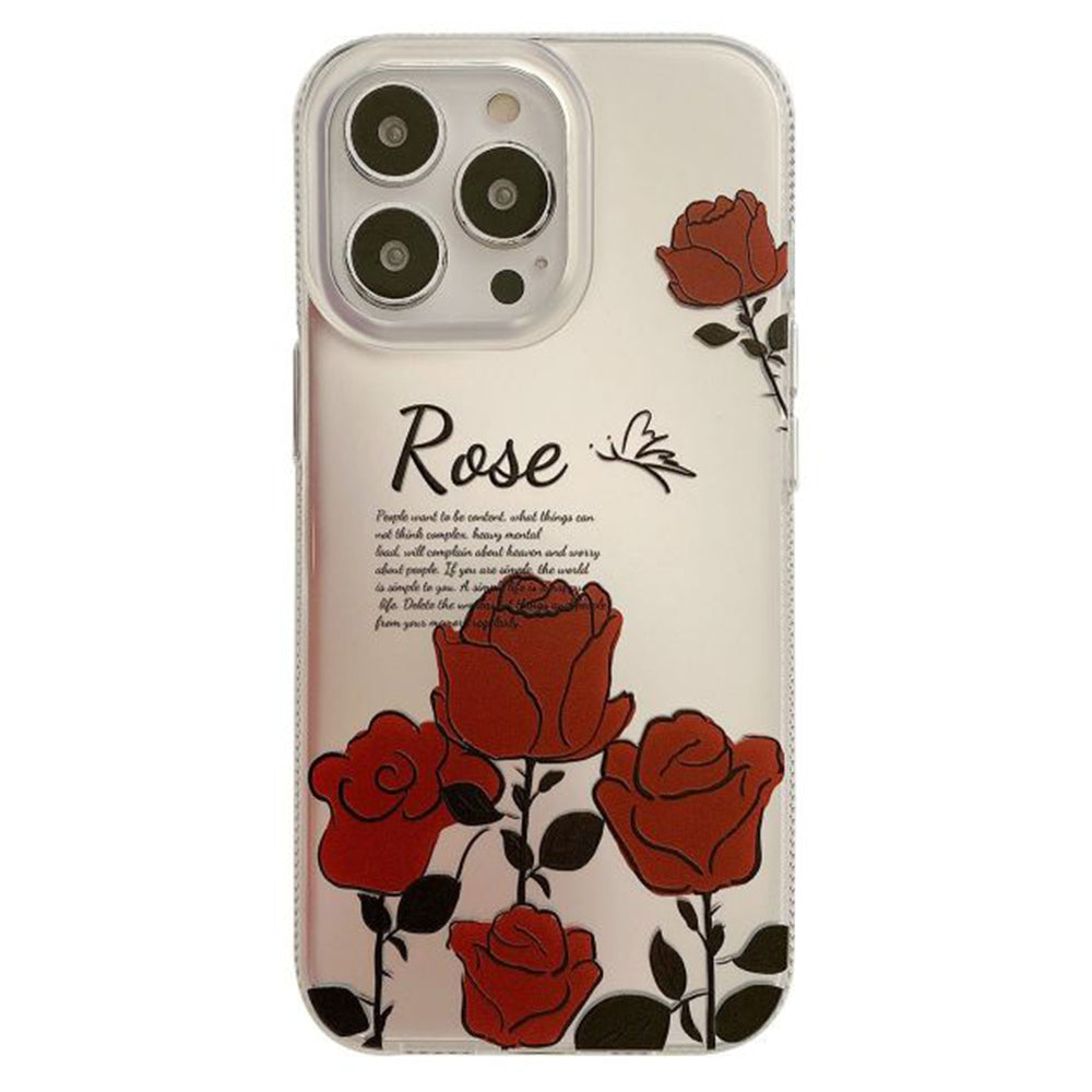 Til iPhone 13 Pro Max 6,7 tommer TPU-telefoncover Hot Stamping IMD-blomstermønsterudskrivning bagcover Til iPhone 13 Pro Max 6,7 tommer TPU-telefoncover Hot Stamping IMD-blomstermønsterudskrivning bagcover
